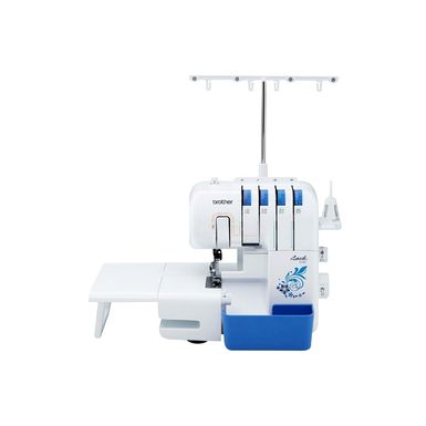 Maquina-de-coser-Brother-3534DT-W-Overlock-de-4-y-5-Hilos-Iluminacion-LED-Blanco-con-Azul