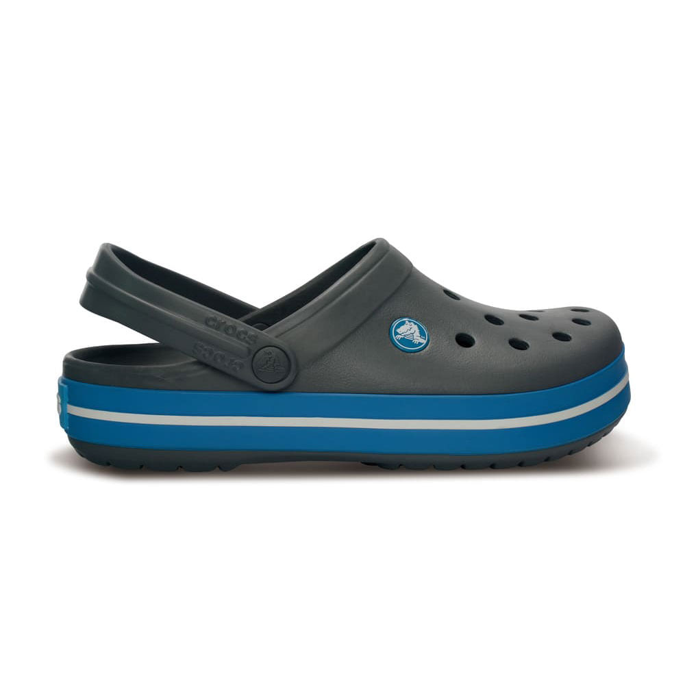 Sandalias Crocs Crocband Zuecos P49727 | Color Charcoal/Ocean -  creditofacilito