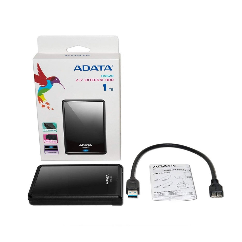 Disco Duro Externo Adata P57665 1 Tb Hv620 Color Negro Tiendasamsung 3734