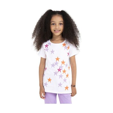 Camiseta Pinto P8468 | Manga Corta Estampado Estrellas Color Blanco