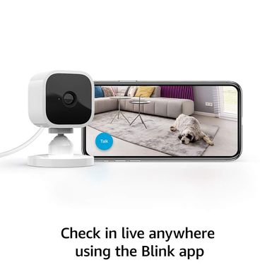 Cámara de Seguridad Inteligente Inalámbrica Blink Mini P27893 | HD Audio Color Blanco