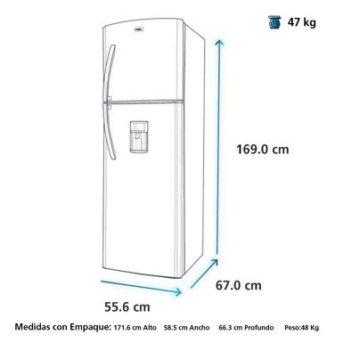 Refrigeradora Mabe RMA250FHEL1