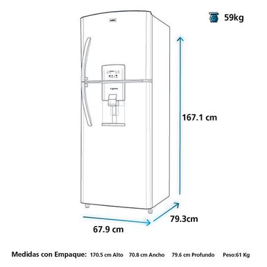 Refrigeradora Mabe RMP736FYEU1