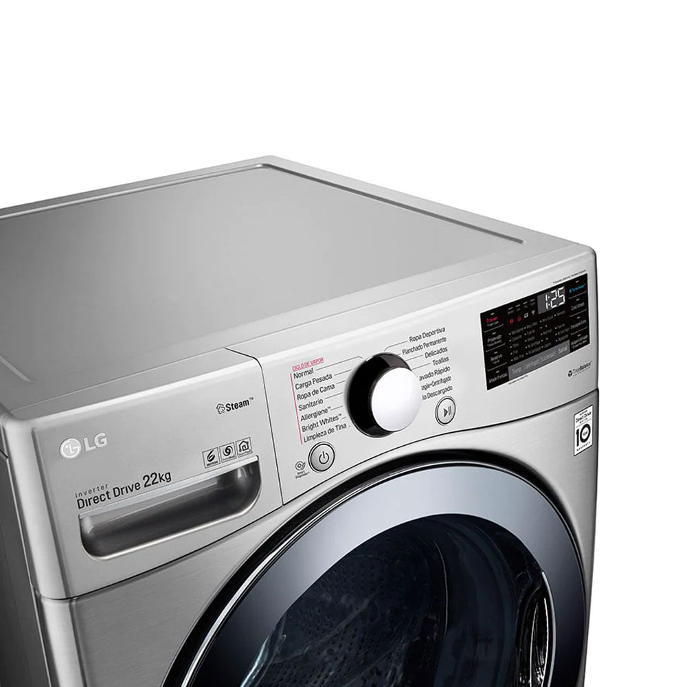 Lavadora Automática LG WM22VV2S6BR 22 Kg Carga Frontal Inverter