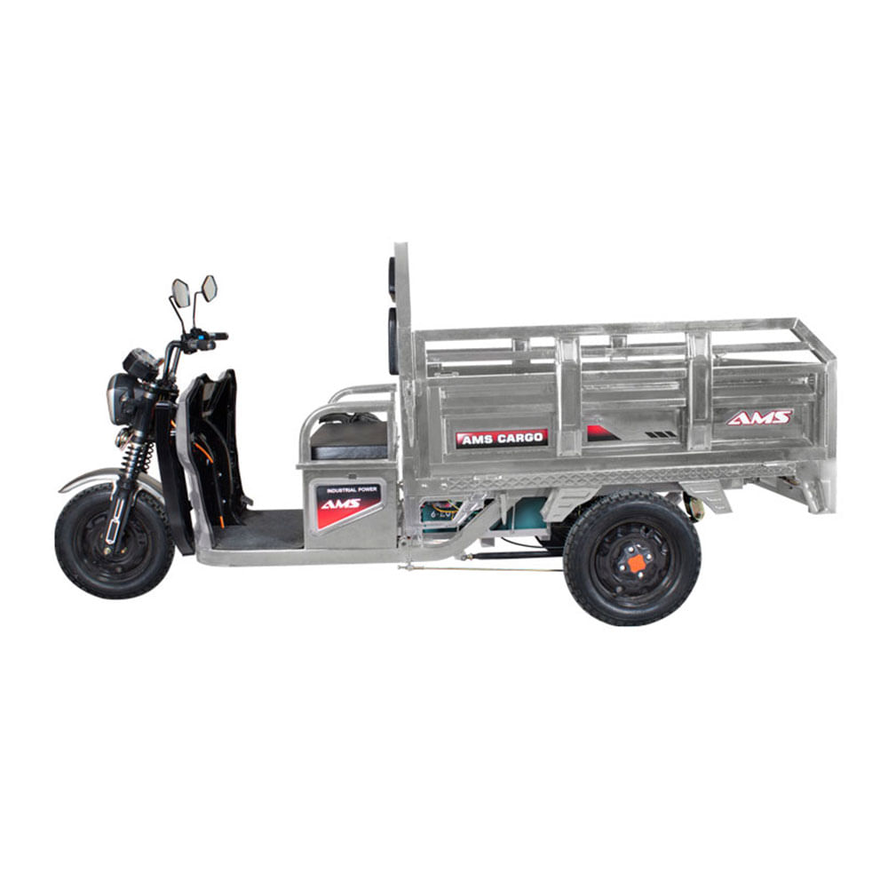 Scooter Eléctrico AMS Cargo P97506 40 Km 1000 Watts Color Silver