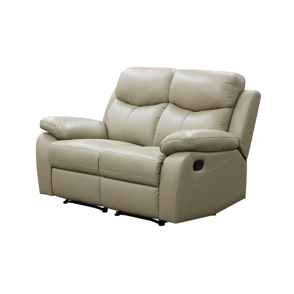 Sofá de Cuero Reclinable Marriott P90 2 Puestos Color Beige