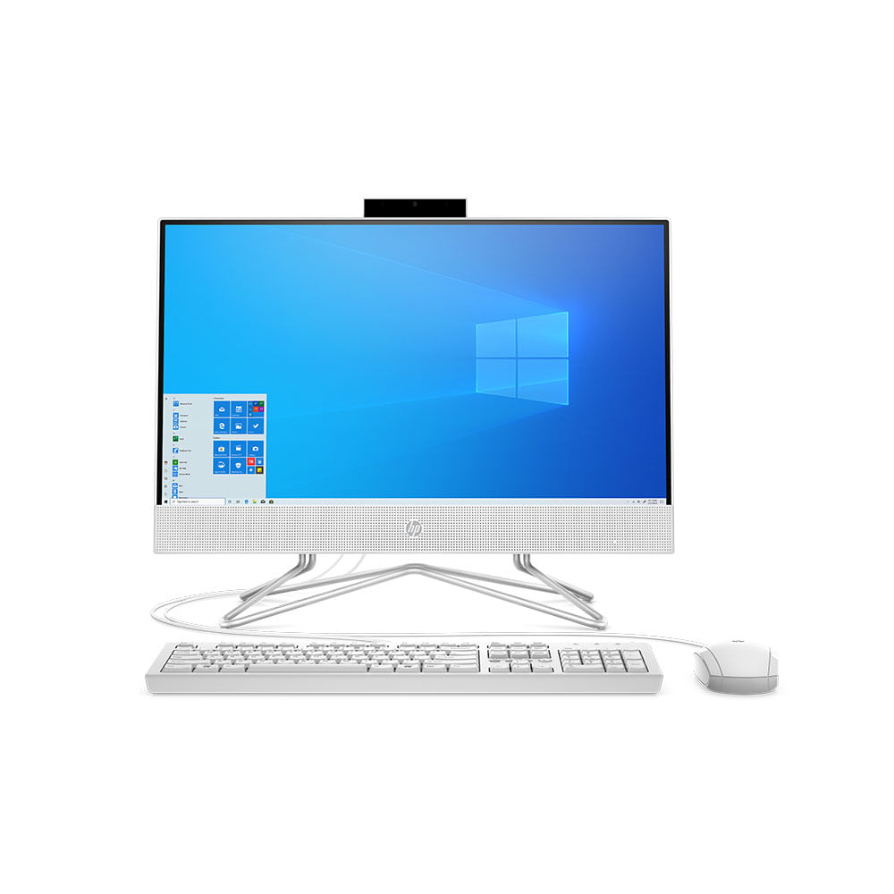Computadora HP All in One 22DD2000LA 21.5" 4GB RAM 256GB SSD Intel Celeron Color Blanco