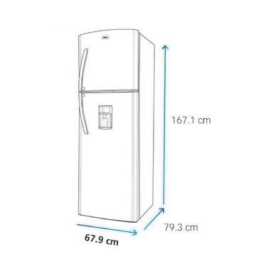 Refrigeradora-Top-Mount-Mabe-RMP378FGEU