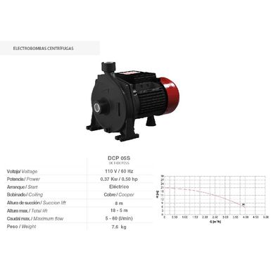 Electrobomba-Centrifuga-Dcp05S-110V-60Hz-0.5Hp-Cobre-Ducati