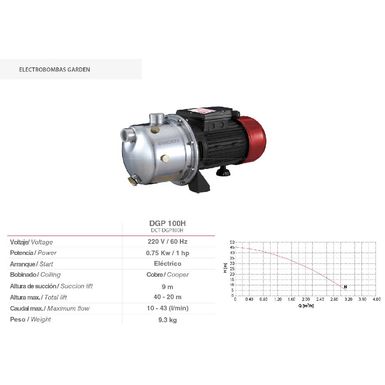 Electrobomba-Garden-Dgp100H-220V-60Hz-1Hp-Ducati