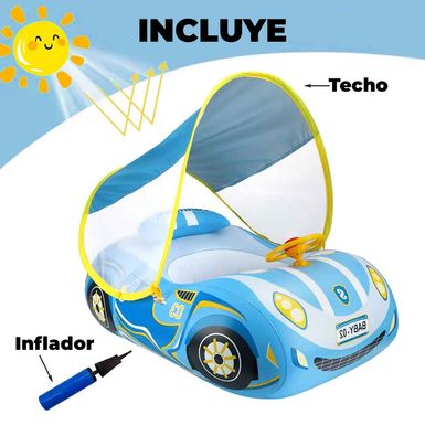 Flotador-Con-Techo-Para-Bebe-Upale-Carro