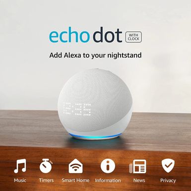 Parlante-Inteligente-Amazon-Alexa-Echo-Dot-5-Clock---